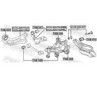 FEBEST TAB-600 Trailing arm / Suspension arm bush