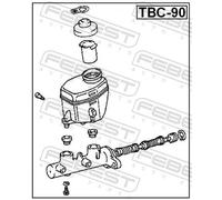 Fits FEBEST TBC-90 BRAKE MASTER CYLINDER