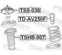 Fits FEBEST TD-AV250F FRONT SHOCK ABSORBER REBOUND TOYOTA AVENSIS AZT ⭐UK Stock⭐