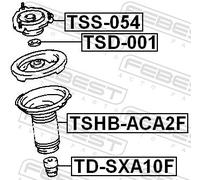 FEBEST TD-SXA10F Rubber Buffer, suspension