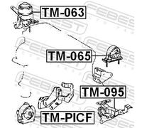 MOUNTING ENGINE TM-PICF FOR TOYOTA COROLLA/Verso/ALTIS/FIELDER/ALLEX VERSO 1.8L