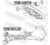 Febest Differential Mount TMB-ANH15 - Fits Toyota Alphard Vellfire Previa Estima (52390-58010)