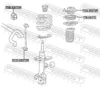 FEBEST TSB-ASV70F Anti roll bar bush