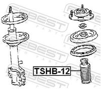 Fits FEBEST TSHB-12 UNIVERSAL SHOCK ABSORBER COVER WITH REFLECTIONTOY ⭐UK Stock⭐