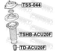 TSHB-ACU20F FEBEST Protective Cap/Bellow, shock absorber for LEXUS,TOYOTA