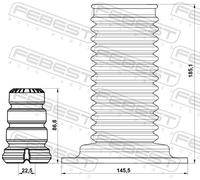 ✅Fits FEBEST TSHB-ADE150F-KIT COVER+SHOCK ABSORBER 2+2 PCS ⭐UK Seller⭐