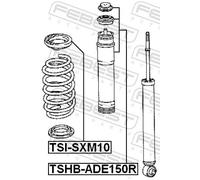 PROTECTIVE CAPBELLOW SHOCK ABSORBER TSHB-ADE150R FOR TOYOTA COROLLA AURIS/Van