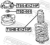 Febest Front Shock Absorber Cover TSHB-EXZ10F - Toyota Corolla SED - UK Stock