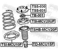 FEBEST TSI-MCU10F Spring cap