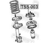 FEBEST TSS-003 Mounting, shock absorbers
