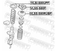 Fits FEBEST VLSI-S80UPF UPPER SPRING INSERT VOLVO XC90 2003- ⭐UK Stock⭐