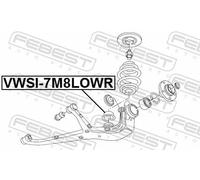 FEBEST VWSI-7M8LOWR Spring cap