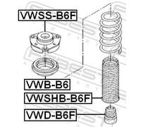 Fits FEBEST VWSS-B6F FRONT SHOCK ABSORBER MOUNTING ⭐UK Stock⭐
