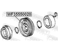 New Bearing, compressor shaft 1707371 9G9N-19D629-LB