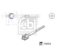 FEBI BILSTEIN 178324 Inner tie rod