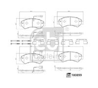 FEBI BILSTEIN 180899 Brake pad set