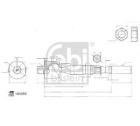 FEBI BILSTEIN 185059 Inner tie rod