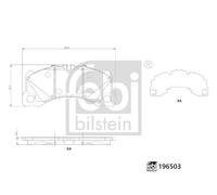 FEBI BILSTEIN 196503 Brake pad set