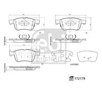 FEBI BILSTEIN 172179 Brake pad set