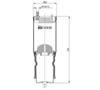 Fits FEBI FE35436 Bellow, driver cab suspension FE35436 Driver's cab suspension