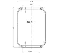 febi bilstein 47144 Air Spring without piston, pack of one