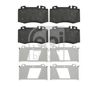 Brake Pads Set fits MERCEDES S320 W220 Front 3.2 3.2D 98 to 05 A0034205820 Febi