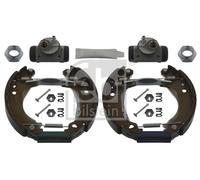 FEBI BILSTEIN Brake Shoe Set 37484, Rear Axle Pre-assembled, Drum Brakes for PEUGEOT/CITROEN