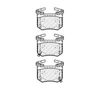 Fits FERODO FDB5150 Brake Pad Set, disc brake DE stock