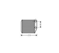 Fits FIAT DOBLO 2009- COMBI FIORINO (2008) 1.3 JTD MULTIJET Heater FTA6313