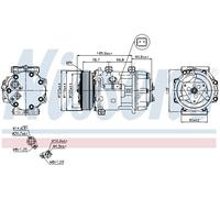 NISSENS 89136 Air conditioning compressor