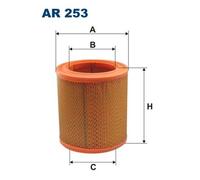 Filtron Air Filter AR 253 - Fits Wartburg 353 / 353 Tourist / 353 Break - Part 9900913017