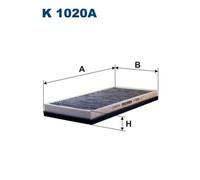 Filter, cabin ai FILTRON K 1020A for PEUGEOT 406 (8B) 2 1998-2001