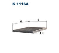 Filtron Cabin Pollen Filter K 1116A - Activated Carbon - Fits Alfa Romeo, Lancia, Maserati
