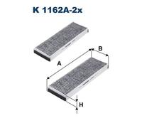 FILTRON K 1162A-2x Filter, interior air for ,AUDI,LAMBORGHINI,VW