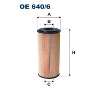 Filtron Oil Filter OE 640/6 - Fits Mercedes A (W168, W169), B (W245)