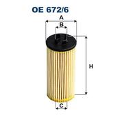 Oil filter FILTRON OE 672/6 for BMW X1 (F48) 1.5 2017-2022