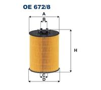 FILTRON OE 672/8 Oil filter