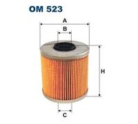 Filtron Oil Filter OM 523 - High Quality - Fits BMW 3 (E30, E36), 5 (E34), Bertone