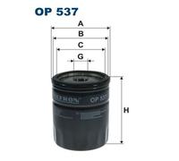 Fits FILTRON OP 537 OIL FILTER