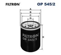 Fits FILTRON OP 545/2 OIL FILTER.PUNTO 1.2I 16V 98- UK Stock
