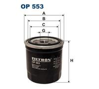 Filtron Oil Filter OP 553 – Fits Peugeot 104 0.9 (1979-1983)