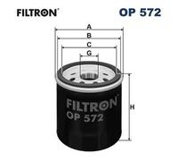 Filtron Oil Filter OP 572 – Fits Citroën, Daihatsu, Geely, Lexus, Toyota, John Deere