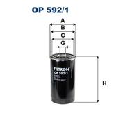 FILTRON OP 592/1 Oil filter