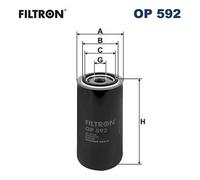 FILTRON OP 592 Oil filter