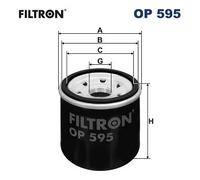 FILTRON Oil filter FORD,RENAULT,HYUNDAI OP 595 PF1237,PF57,X118 Engine oil filter X165,X597,330148296,1954075,1041426,1041427,1704472,1992239,2230294