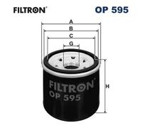 FILTRON Oil filter FORD,RENAULT,HYUNDAI OP 595 PF1237,PF57,X118 Engine oil filter X165,X597,330148296,1954075,1041426,1041427,1704472,1992239,2230294