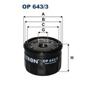 FILTRON OP 643/3 Oil filter