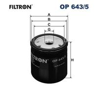 FILTRON OP 643/5 Oil filter