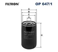 FILTRON OP 647/1 Oil filter