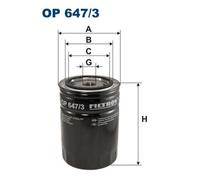FILTRON OP 647/3 Oil filter